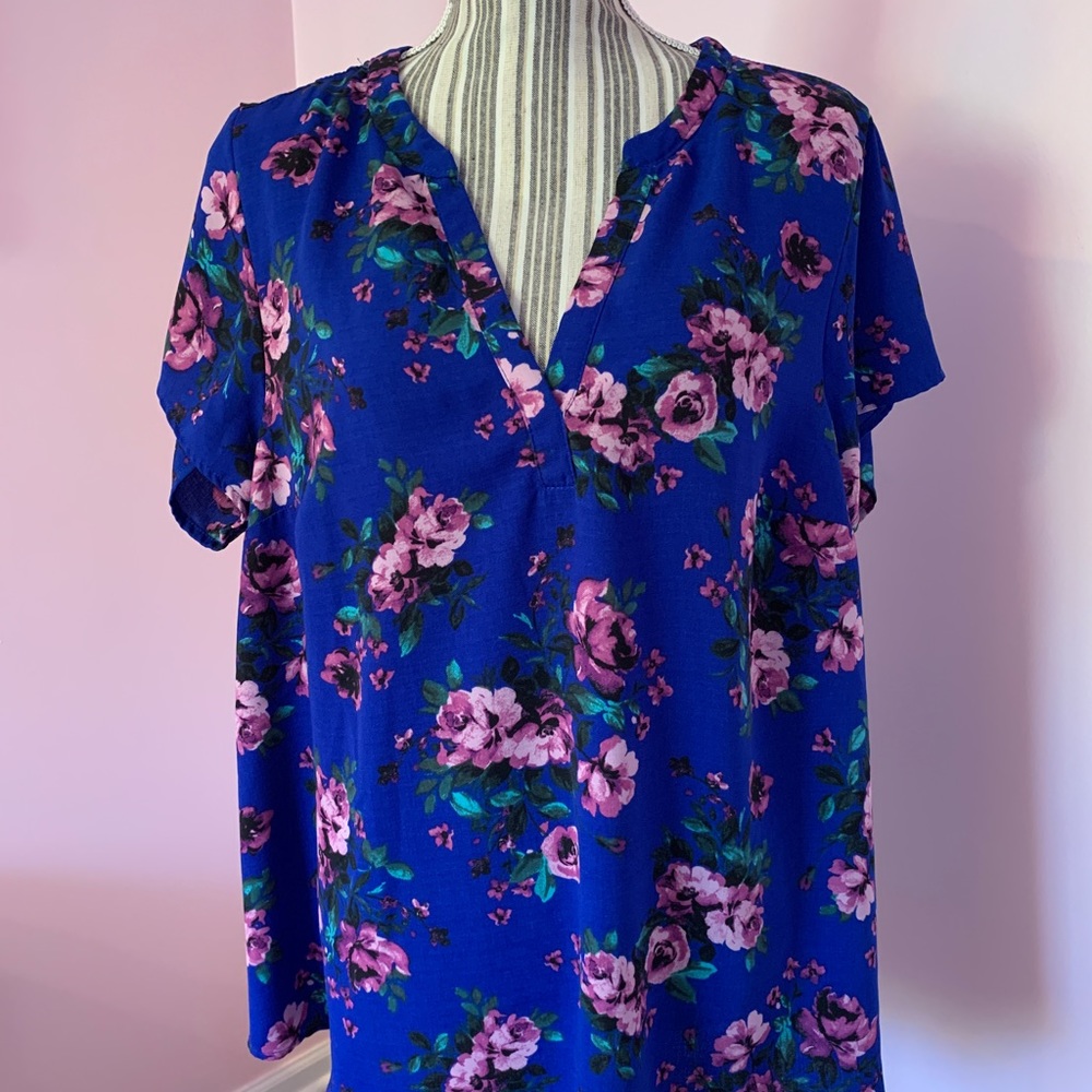 Torrid Gauze Split Collar Pullover Top